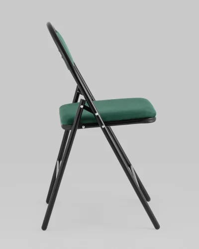 Стул складной Hagen велюр зелёный каркас черный УТ000036891 Stool Group, зелёный/велюр, ножки/металл/чёрный, размеры - *820***440*460 фото 3