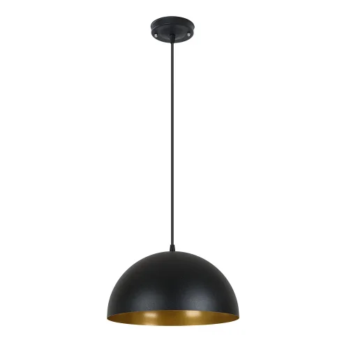 Светильник подвесной Carmel A7077SP-1BK Arte Lamp чёрный на 1 лампу, основание чёрное в стиле лофт современный 