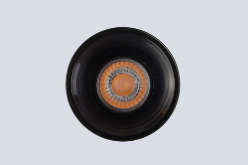 Светильник накладной CLT 084C BL Crystal Lux чёрный на 1 лампу, основание чёрное в стиле минимализм круглый фото 4