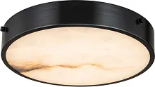Светильник потолочный LED Devon 3395-3 BL MB Belfast белый на 1 лампу, основание чёрное в стиле современный 