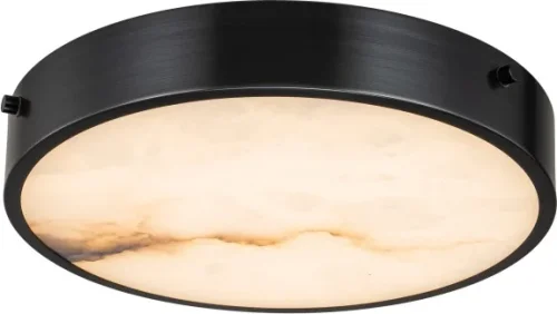 Светильник потолочный LED Devon 3395-3 BL MB Belfast белый на 1 лампу, основание чёрное в стиле современный 