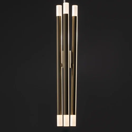 Светильник подвесной LED Wands FR6130PL-L18B Freya белый на 1 лампу, основание латунь в стиле современный фото 6