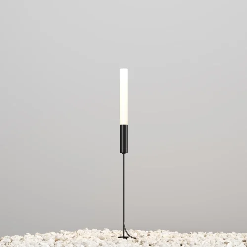 Парковый светильник LED Flare O487FL-L3GF3K Maytoni уличный IP графит на 1 лампу, плафон белый в стиле современный хай-тек LED фото 3