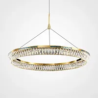Люстра подвесная GERTRUDA ONE D80 220231-23 ImperiumLoft прозрачная на 1 лампу, основание латунь в стиле современный 