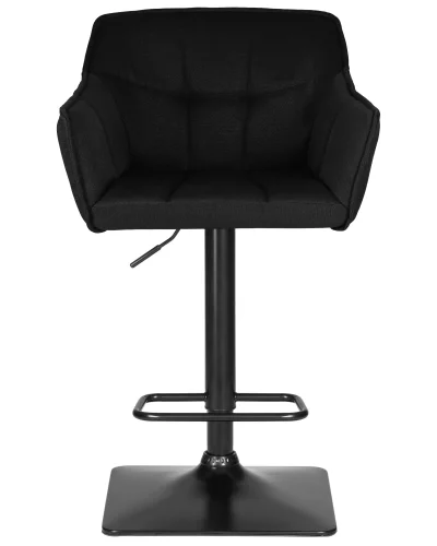 Стул барный 5033-LM RALF, цвет сиденья черный (LAR-106D-28), цвет основания черный Dobrin, чёрный/текстиль, ножки/металл/чёрный, размеры - 900*1120***580*550 фото 6