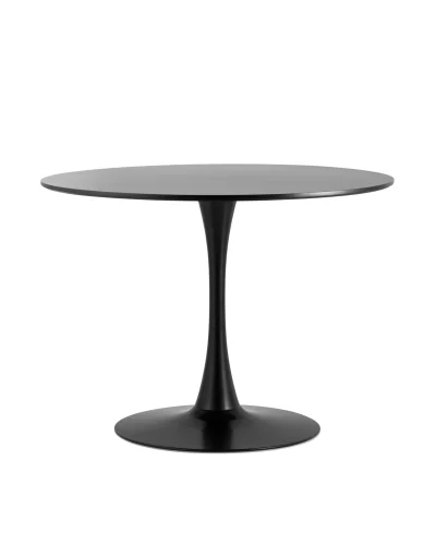 Стол Tulip, 100х100, черный УТ000036059 Stool Group столешница чёрная из мдф