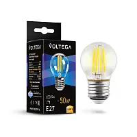 Светодиодная лампа Crystal Globe 5W 3000K E27 DIM 7202 Voltega E27 5вт