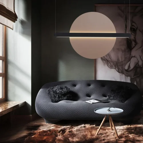 Светильник подвесной LIBERTY L110 Red 208567-23 ImperiumLoft красный на 1 лампу, основание чёрное в стиле современный фото 10