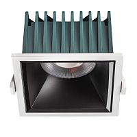 Светильник точечный LED Ciclone 385447 Lightstar чёрный на 1 лампу, основание чёрное белое в стиле современный квадратный