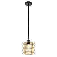 Светильник подвесной Grid 10190/1S Gold Escada золотой 1 лампа, основание чёрное в стиле современный 