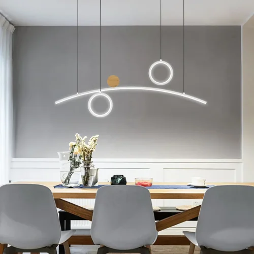 Светильник подвесной ABIGAIL LONG Black Blue 203494-23 ImperiumLoft чёрный на 3 лампы, основание коричневое в стиле современный фото 6