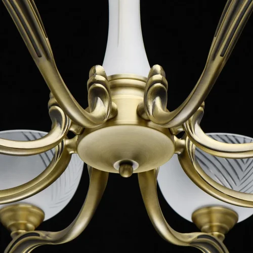 Люстра подвесная Афродита 317014808 MW-Light белая на 8 ламп, основание античное бронза в стиле классика  фото 10