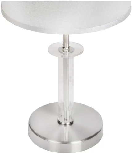 Настольная лампа Domino 61240/1T nic iLamp серая 1 лампа, основание никель металл в стиле современный американский  фото 2