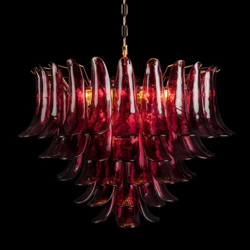 Люстра подвесная Лилу / Lilou 10600/800 Burgundy LOFT IT бордовая на 18 ламп, основание бронзовое в стиле фото 4 Люстра подвесная Лилу / Lilou 10600/800 Burgundy LOFT IT бордовая на 18 ламп, основание бронзовое в стиле фото 4