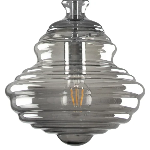 Светильник подвесной La Scala 2075-B LOFT IT чёрный 1 лампа, основание хром в стиле современный выдувное фото 5