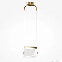 Светильник подвесной LED Cabaret MOD170PL-L8BS3K Maytoni прозрачный 1 лампа, основание латунь в стиле арт-деко современный 