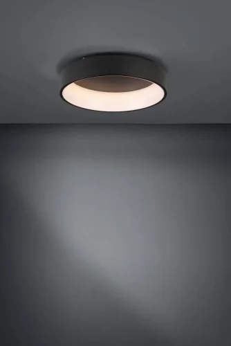Светильник потолочный LED Marghera 2 390051 Eglo белый на 1 лампу, основание чёрное в стиле современный фото 2