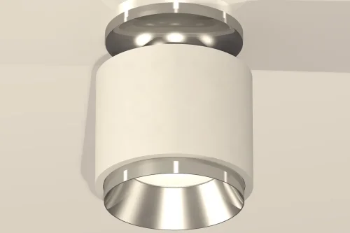 Светильник накладной Techno spot XS7510080 Ambrella light белый 1 лампа, основание серебряное в стиле современный хай-тек круглый фото 2