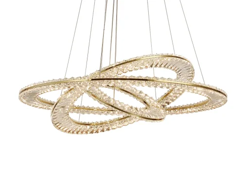Светильник подвесной LED 8243/900 gold NEW Newport прозрачный 1 лампа, основание золотое в стиле американский современный классический кольца фото 2