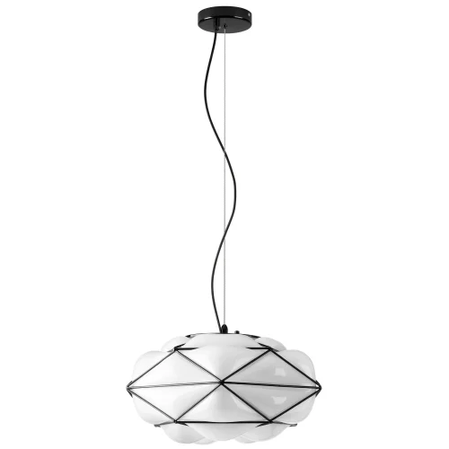 Светильник подвесной Erbareo 799030 Lightstar белый 1 лампа, основание чёрное в стиле современный 