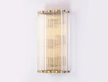 Бра 10226/A brushed  brass Newport прозрачный 6 ламп, основание латунь в стиле современный 