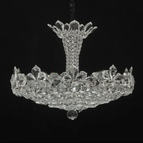 Люстра подвесная Лаура 345010814 MW-Light прозрачная на 14 ламп, основание хром в стиле классический фото 6