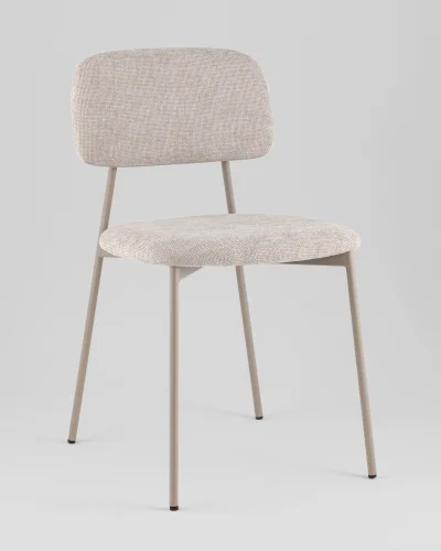 Стул Chao, серый, серые ножки, 2шт./уп. УТ000039975 Stool Group, серый/рогожка, ножки/металл/серый, размеры - *780****