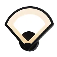 Бра LED Cargeghe OML-49211-17 Omnilux белый на 1 лампу, основание чёрное в стиле хай-тек 