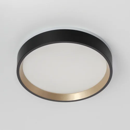 Светильник потолочный LED Etalon CL750181 Citilux белый на 1 лампу, основание чёрное в стиле хай-тек современный круглый фото 7