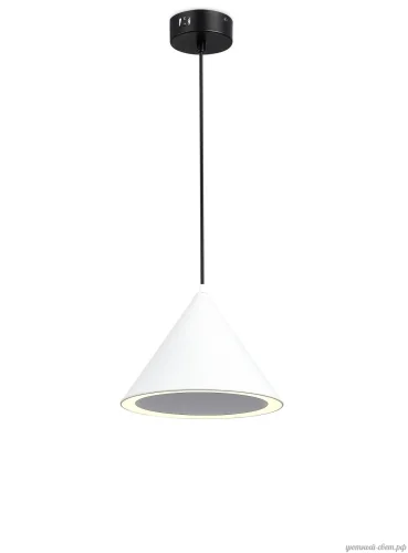Светильник подвесной LED Maretta MR2212-1PL MyFar белый 1 лампа, основание чёрное в стиле современный 