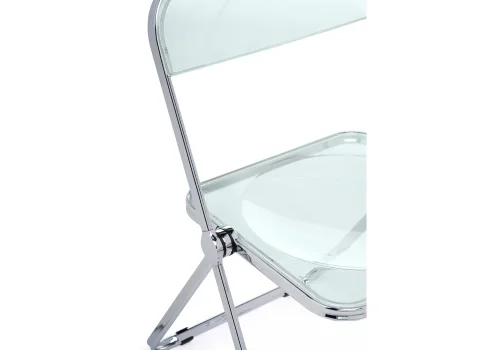 Пластиковый стул Fold складной clear gray-blue 15748 Woodville, /, ножки/металл/хром, размеры - ***** фото 8