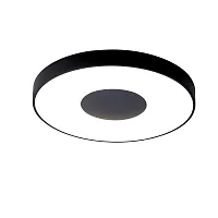 Светильник потолочный LED с пультом Coin 7561 Mantra белый чёрный 1 лампа, основание чёрное в стиле современный хай-тек с пультом