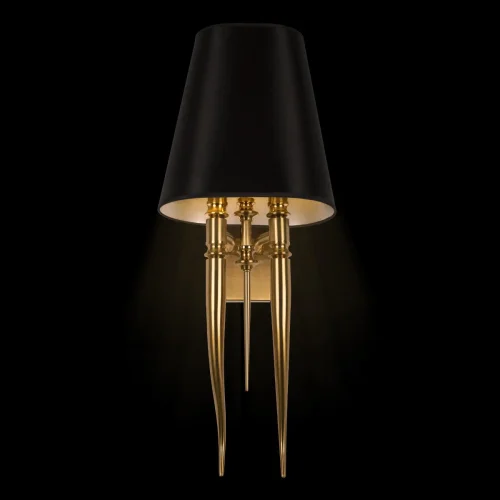 Бра Brunilde 10207W/M Gold LOFT IT чёрный на 2 лампы, основание золотое в стиле арт-деко  фото 2