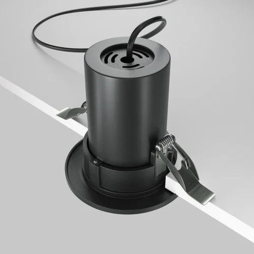 Светильник точечный LED Hidden DL045-01-10W3K-B Maytoni чёрный на 1 лампу, основание чёрное в стиле современный хай-тек фото 8