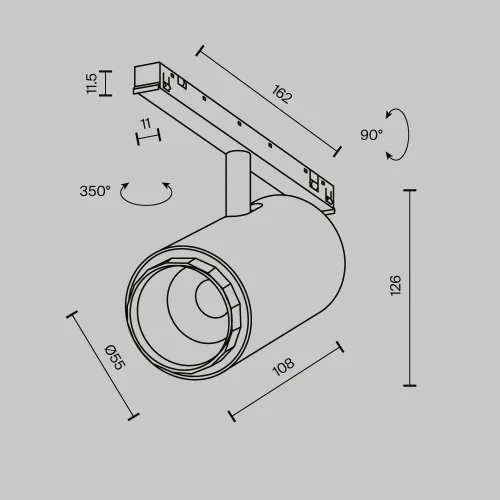 Трековый светильник Фокус / Focus Zoom Exility X (Эксилити Х) 3000K 12Вт 10-45° TR244-12W3K-B Maytoni чёрный для шинопроводов серии Трековая система EXILITY X (Эксилити Х) чёрный фото 11 Трековый светильник Фокус / Focus Zoom Exility X (Эксилити Х) 3000K 12Вт 10-45° TR244-12W3K-B Maytoni чёрный для шинопроводов серии Трековая система EXILITY X (Эксилити Х) чёрный фото 11