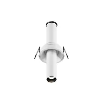 Светильник точечный LED Focus T C140RS-L200-7W4K-W Maytoni белый 1 лампа, основание белое в стиле хай-тек современный трубочки