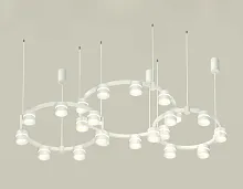 Светильник подвесной XR92082200 Ambrella light белый 22 лампы, основание белое в стиле хай-тек современный 