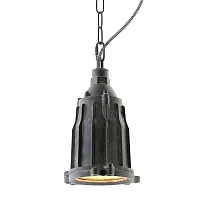 Светильник подвесной лофт Kingston GRLSP-9949 Lussole серый 1 лампа, основание серое в стиле лофт 