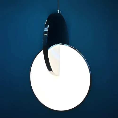 Светильник подвесной ECLIPSE PENDANT LIGHT by broom 101633-26 ImperiumLoft белый 1 лампа, основание серебряное в стиле современный  фото 7