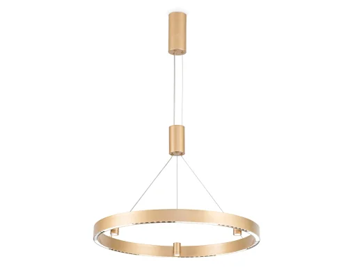 Светильник подвесной LED FL5846 Ambrella light золотой 1 лампа, основание золотое в стиле современный хай-тек кольца