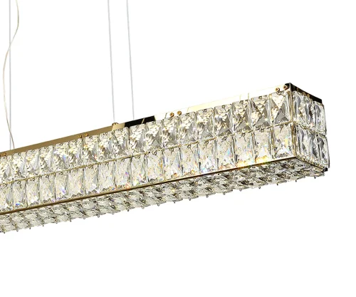 Светильник подвесной LED Мирта 07674-100AS,33 Kink Light прозрачный 1 лампа, основание золотое в стиле современный  фото 2
