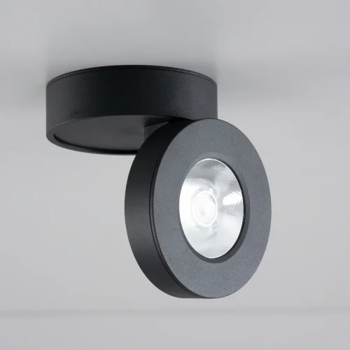 Светильник накладной LED Стамп CL558031N Citilux чёрный 1 лампа, основание чёрное в стиле современный хай-тек круглый фото 5