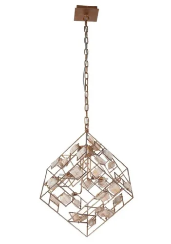 Светильник подвесной лофт DIEGO SP4 GOLD Crystal Lux золотой на 4 лампы, основание золотое в стиле лофт 
