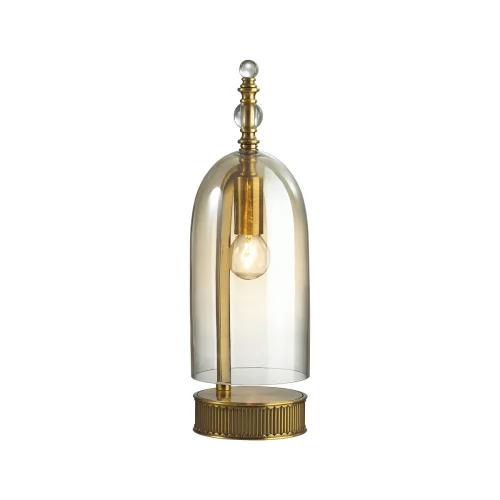 Настольная лампа Bell 4892/1T Odeon Light янтарная 1 лампа, основание бронзовое металл в стиле классический  фото 2