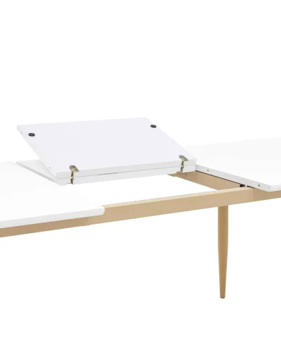 Стол обеденный Стокгольм, раскладной, 160-220*90, белый УТ000003490 Stool Group столешница белая из мдф фото 3