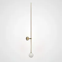 Настенный светильник LINES Ball 150 Gold 178058-26 ImperiumLoft белый 1 лампа, основание золотое в стиле минимализм 