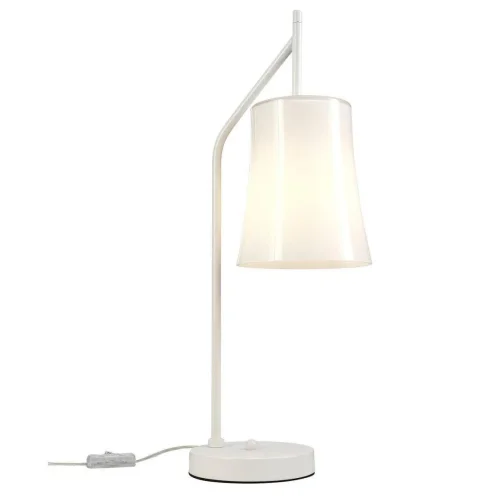 Настольная лампа Sigma 2959-1T Favourite белая 1 лампа, основание белое металл в стиле скандинавский 