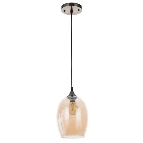 Светильник подвесной Propus A4344SP-1AB Arte Lamp янтарный на 1 лампу, основание античное бронза в стиле современный 