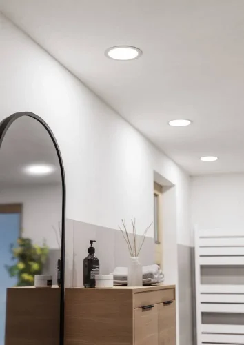 Светильник точечный LED Fueva 901418 Eglo белый на 1 лампу, основание белое в стиле современный круглый фото 2 Светильник точечный LED Fueva 901418 Eglo белый на 1 лампу, основание белое в стиле современный круглый фото 2