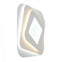 Бра LED Verres OML-07601-29 Omnilux белый 1 лампа, основание белое в стиле хай-тек квадраты